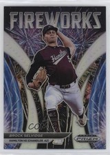 2021 Panini Prizm Draft Picks Fireworks Silver Prizm Brock Selvidge #F-BS 4s2