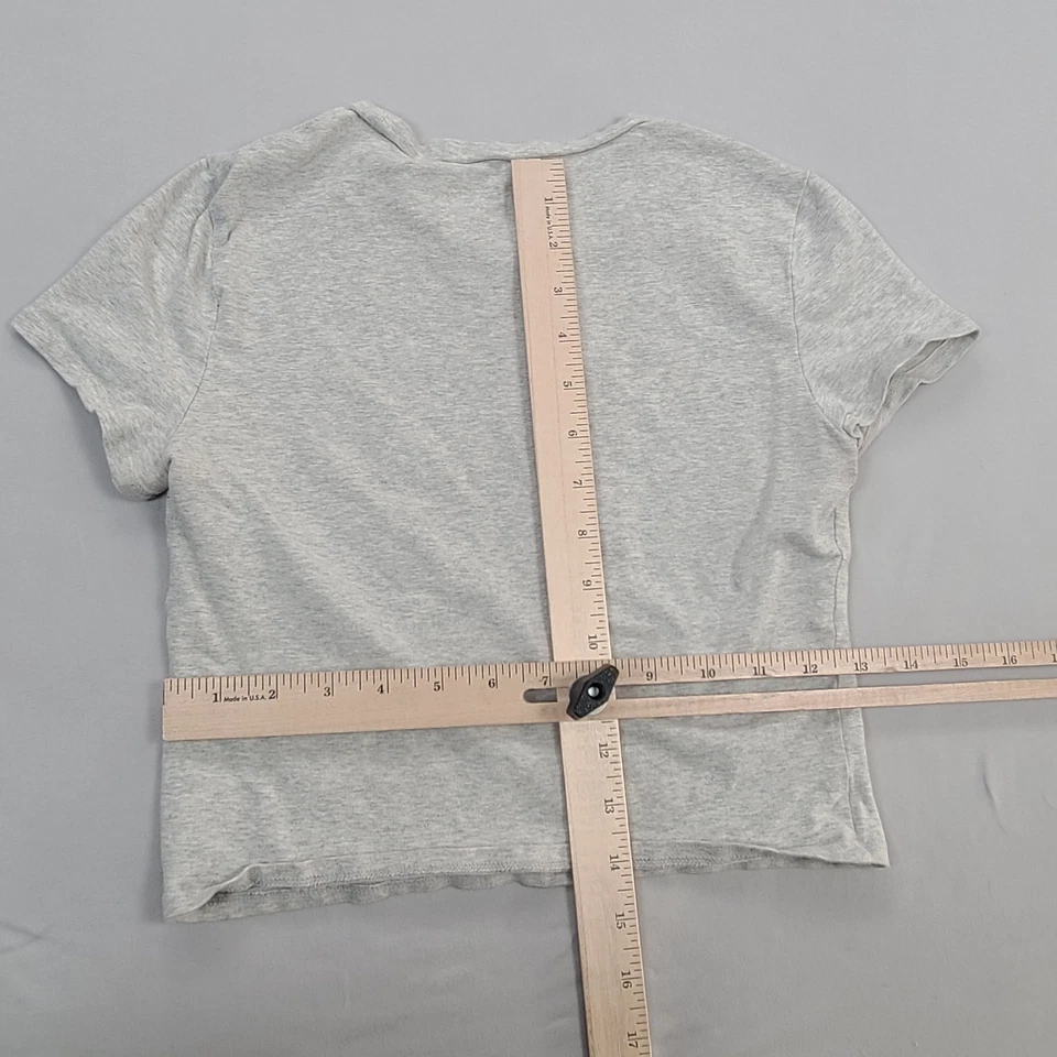 Abercrombie & Fitch Shirt Girls Small Gray T Shirt Soft Essentials Casual Comfor - Image 3 of 4