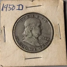 1950 Franklin Silver Half Dollar (D)