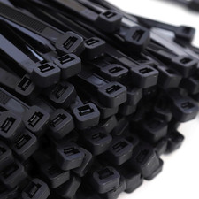 100-Pack Heavy Duty 14 Inches 120 Pound Cable Zip Tie down Strap Wire Nylon Wrap