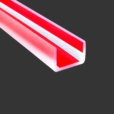 Clear Rubber Edge Trim, Self-Adhesive White Color Rubber Edge Trim, Big Size Edg