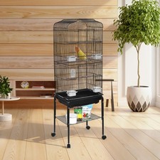 Vogelkäfig Groß Vogelvoliere XL Wellensittich Vogelhaus Tierkäfig 138 cm hoch