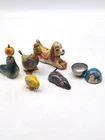 Vintage Tin Litho Wind up Friction Toy Lot J Chein, Lehman, Line Mar,