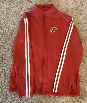 St Louis Cardinals Full Zip Red Jacket NFL Team Apparel Size Large Vintage