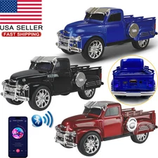 Rechargeable Retro Ride 1953 Bluetooth Truck Replica Speaker with FM LED USB TWS