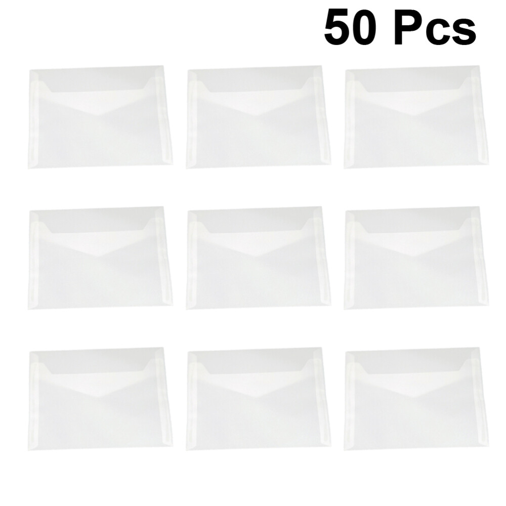 50PCS Square Vellum Envelope White Envolope Poly Mailers eBay