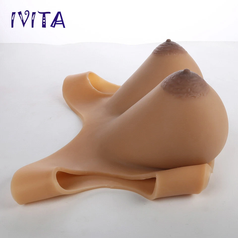 Crossdresser GG Cup Large Areola Full Silicone Breast Forms Artificial Boobs - Image 3 of 4