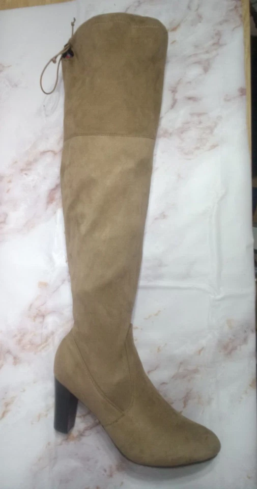 "Botas altas hasta el muslo Charles Albert - Talla 11 - Marrón Gamuza 3"" Tacón - Cordón" Foto 4 de 4