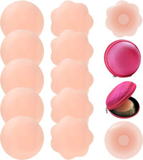 Cubrepezones de silicona, cubrepezones sin pezones para mujeres