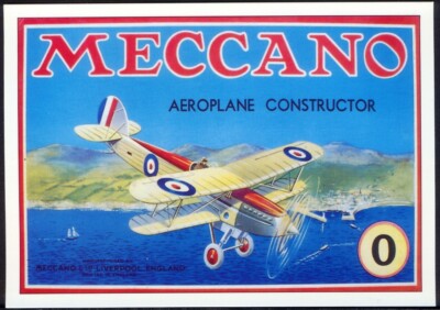 Moderne Postkarte: MECCANO - FLUGZEUGBAUER. Werbung Repro (Opie 01ME01)
