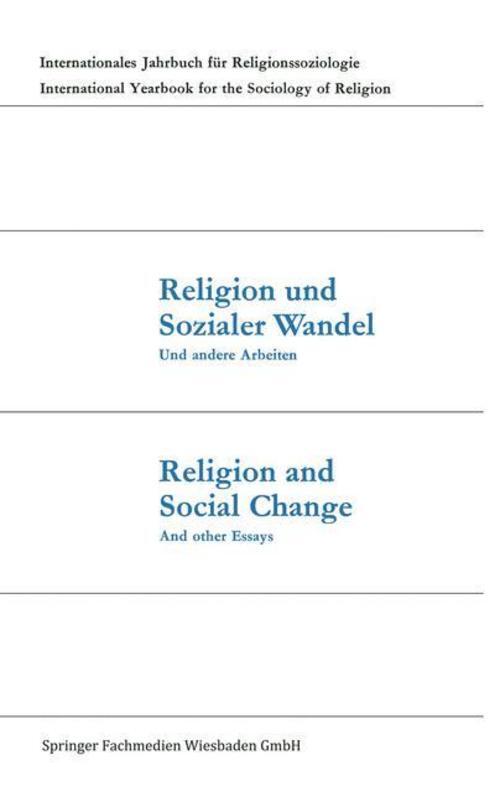 Thumbnail - Religion Und Sozialer Wandel Und Andere Arbeiten / Religion And Social