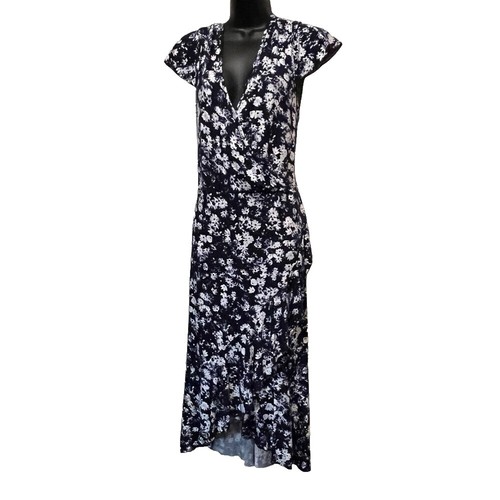 Juicy Couture 244446 Womens Knit Jersey Wrap Midi Dress Regal Size