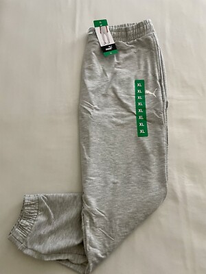 PUMA TRACK Pants Women's Sz XL Light Gray New