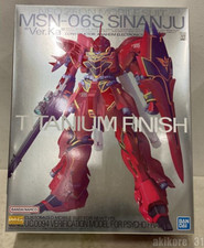 Bandai MG 1/100 MSN-06S Sinanju Ver.Ka finitura titanio Red Comet Gundam UC nuovo