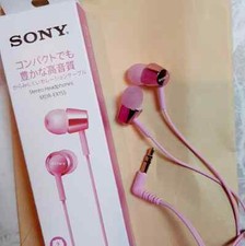 SONY MDR-EX155 Closed Dynamic In-Ear Headphones Light Pink From Japan