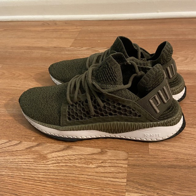 puma tsugi netfit olive