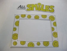 My Mind's Eye Smile Frame #S40026 & 'All Smiles' Unbranded Die Cut