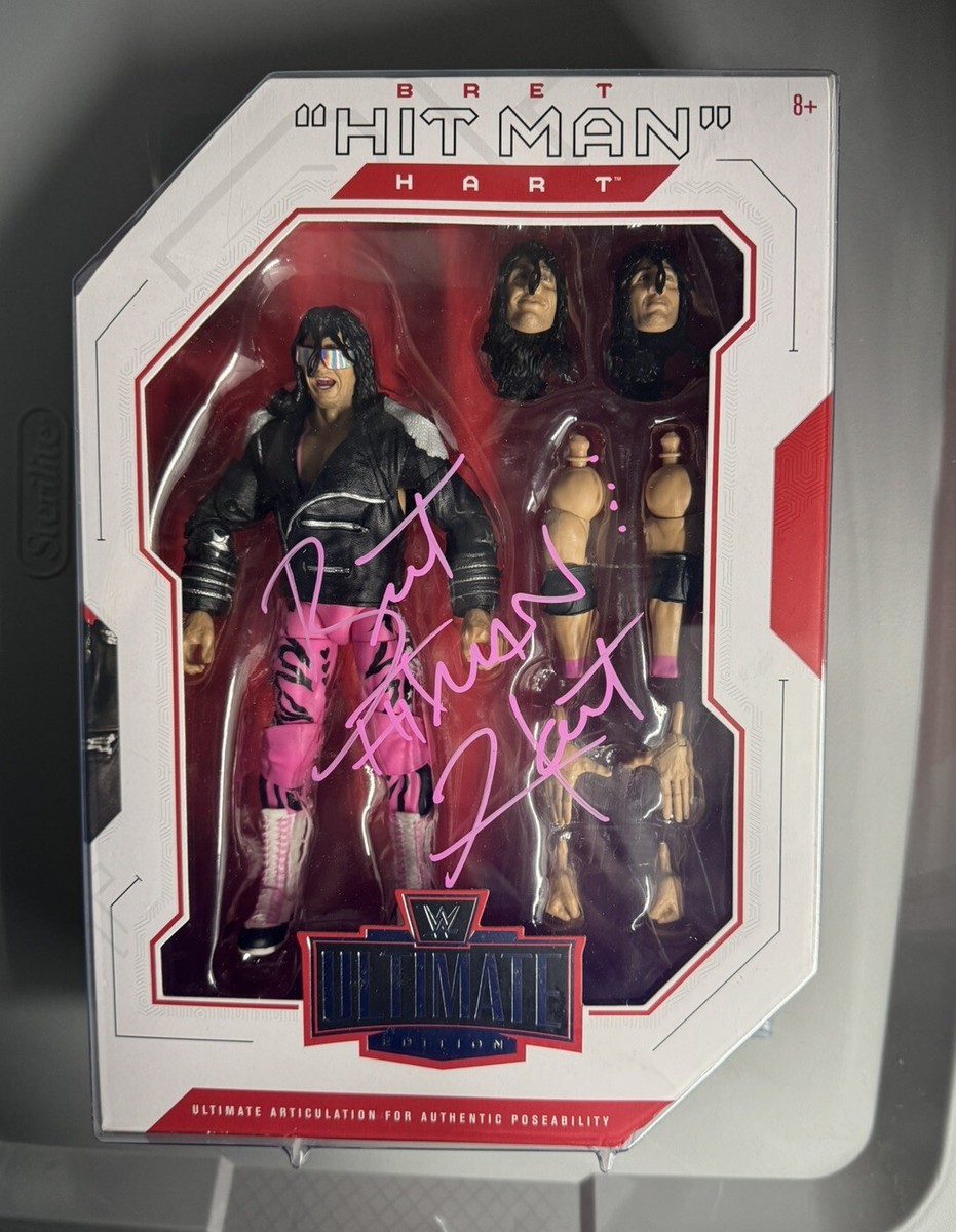 AUTOGRAPHED WWE Mattel Ultimate Edition Bret Hitman Hart