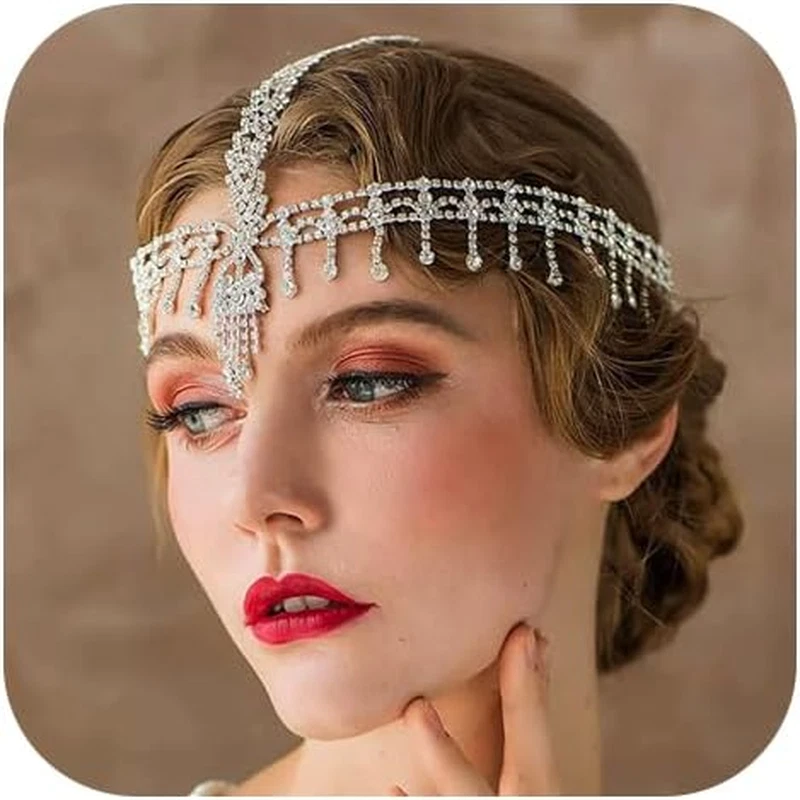 12 Fasce Per Capelli Elastiche Con Paillettes Argentate | Cerchietti Scintillanti Per Donne E Ragazze, Accessorio Moda