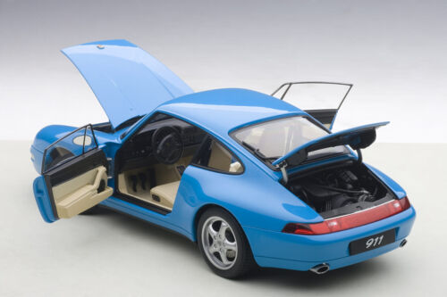 1/18 AUTOart Porsche 911 Carrera C2 3.6 993 Riviera Blue 1995 AUTOart 78133 - Afbeelding 1 van 8