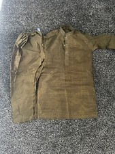 Men  s wedding Asian Indian Shalwar Suit khaki colour Size Small