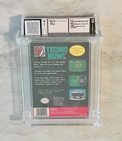 Factory Sealed Tecmo Bowl Nintendo  NES 9.6 Box A WATA Rated CGC VGA x Brand New