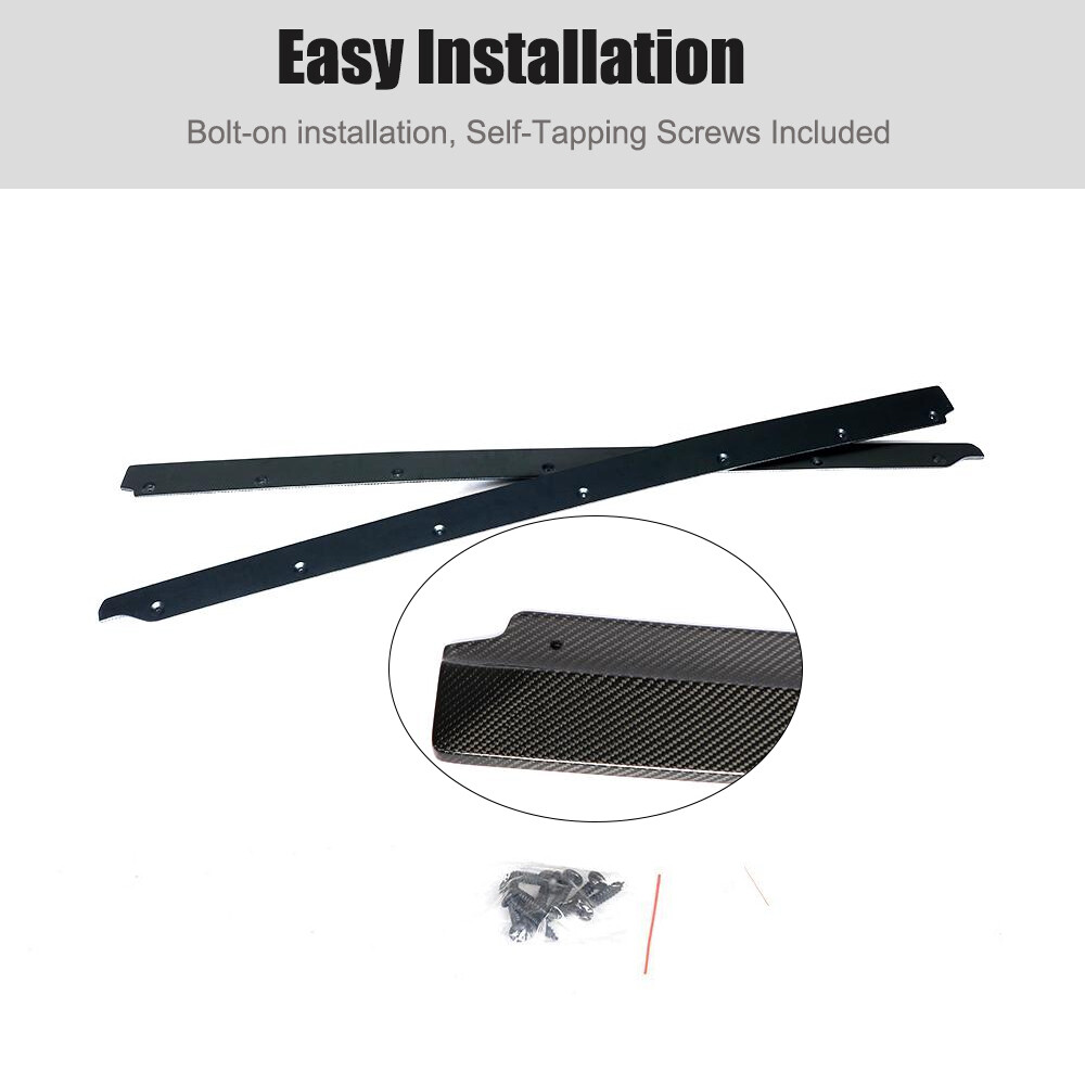 For Audi R8 V10 Gen 2 2016-2019 Real Carbon Side Skirts Lip Extensions Splitters
