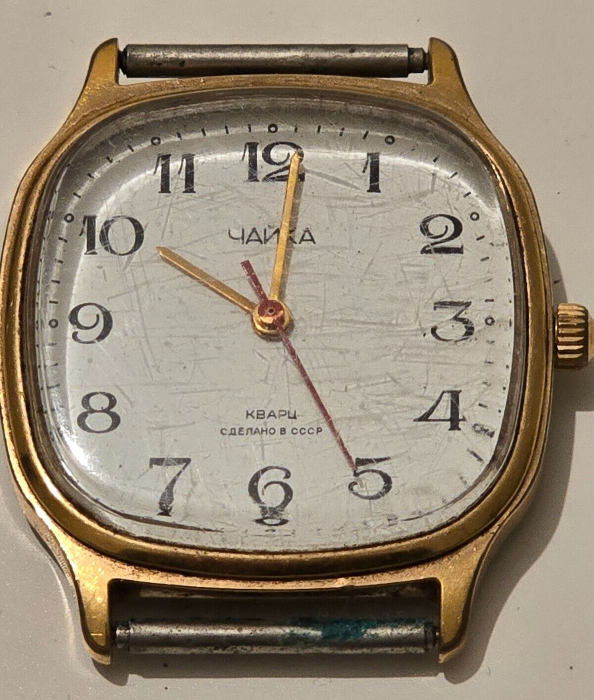 Vintage Chayka Quartz watch Soviet retro timepiece-image