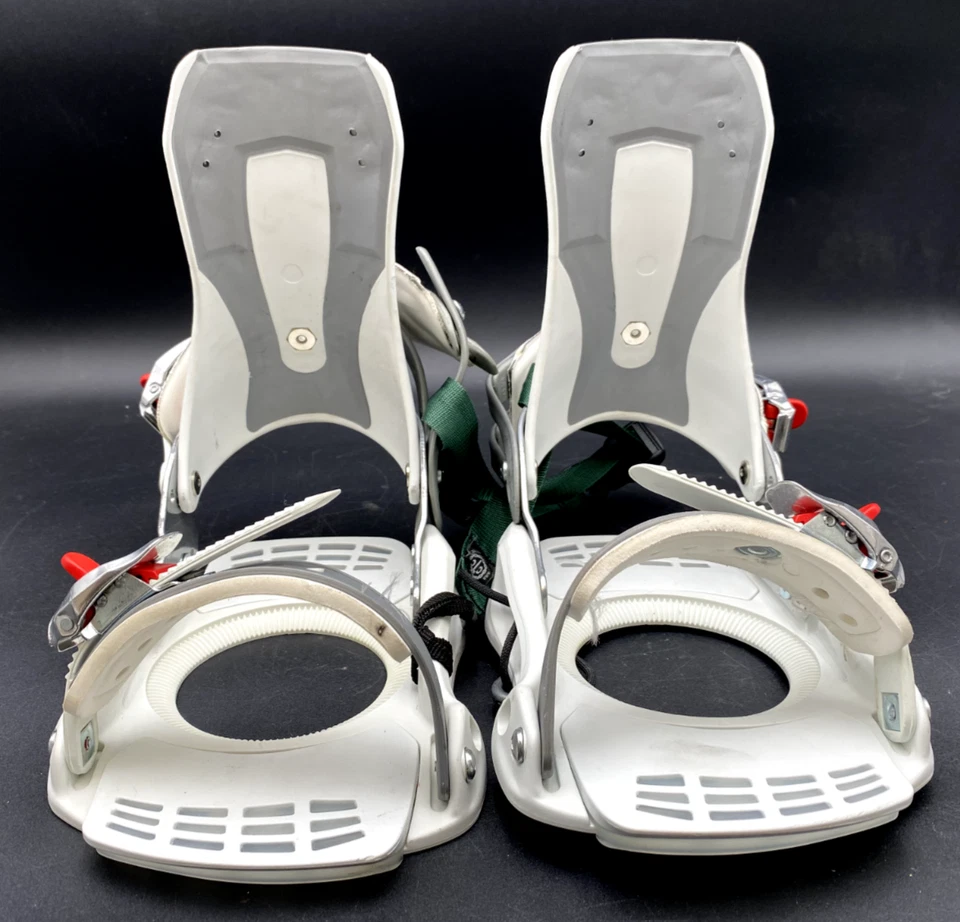 FIJACIONES DE SNOWBOARD DRAKE F50 SEÑORA TALLA MEDIANA HECHAS EN ITALIA BLANCO CON ROJO Foto 2 de 4