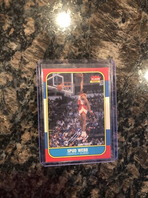 1986 Fleer Basketball Spud Webb #120