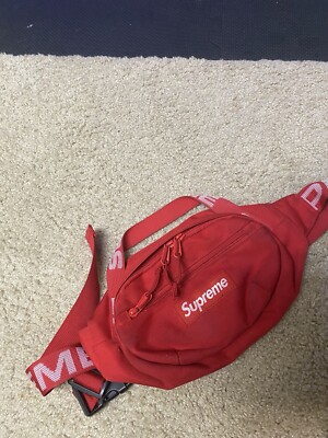 Supreme Waist Bag SS18 Fanny Pack Red | eBay
