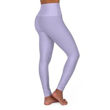 Lavender - High Waisted Yoga Leggings AOP