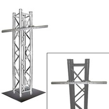 Global Truss 8.20FT Square DJ Truss Segment SQ-4113 w/ Base Plate  TV Mount