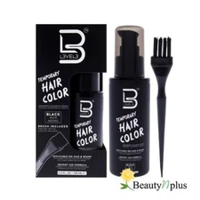 L3VEL3 Temporary Hair Color W/ Brush included for Hair & Beard- Black