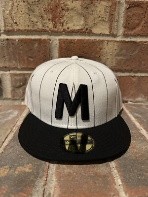 New Era 7 5/8 Milwaukee Bears Negro League Fitted 59Fifty White
