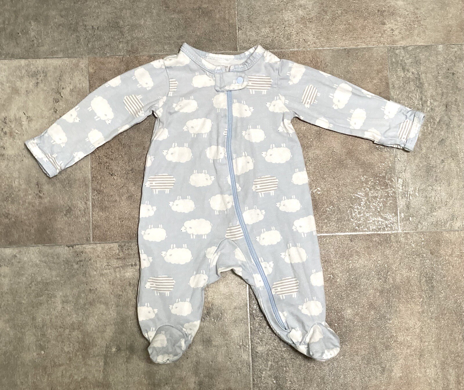 Sheep Footie with Zipper main image 0