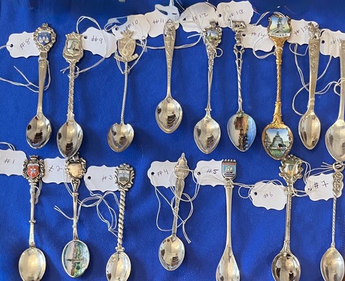Collection-53 Spoons-925 Sterling, 835 Silver, 800 Silver, Silverplate & Marked - Picture 3 of 24
