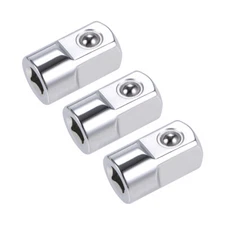 3 Pcs 1/4 Inch Drive (F) x 1/2 Inch (M) Socket Adapter, Female to Male