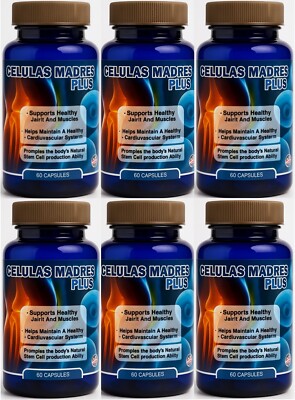 6 Celulas Madre Plus Supports Joint Muscles Stem Cell Immune Control 60 Capsules