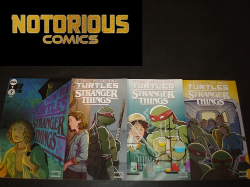 Teenage Mutant Ninja Turtles Stranger Things 1-4 Complete Set C Comic Lot IDW