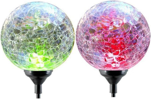 Lar Glass Ball Stake Lights Led Lawn Light Waterproof Ground Plug for Outdoor De