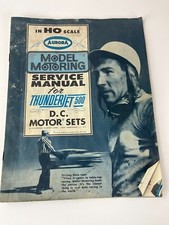 Aurora In HO Scale Model Motoring Service Manual for Thunderjet DC Motor Sets