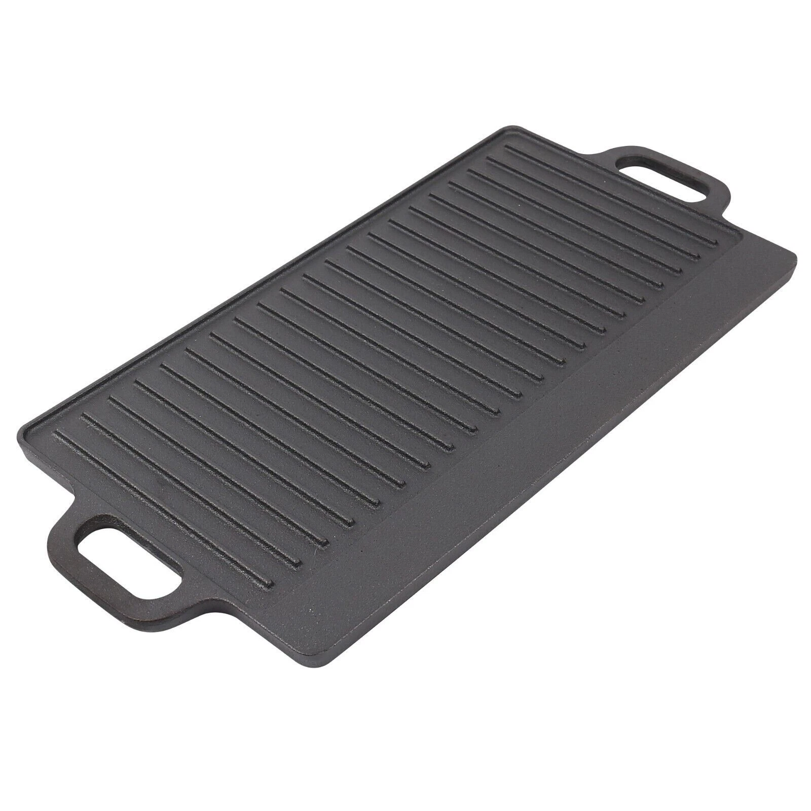 50cm Cast Iron Reversible Griddle Grill Pan Non Stick Skillet BBQ Hot Plate
Opens in a new window or