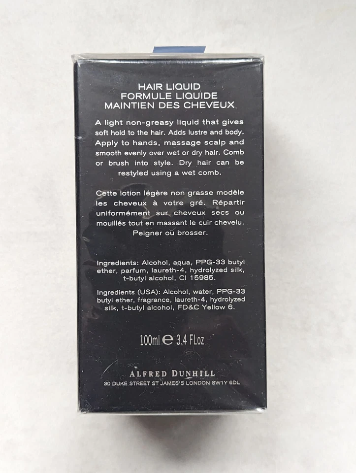 Dunhill Edition Hair Liquid 100 ml Haarwasser NEU - Bild 3 von 3