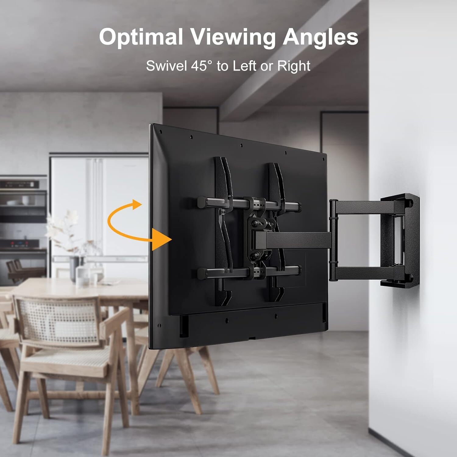 Perlegear TV Wall Bracket for 3784 Inch Flat/Curved TVs up to 60kg