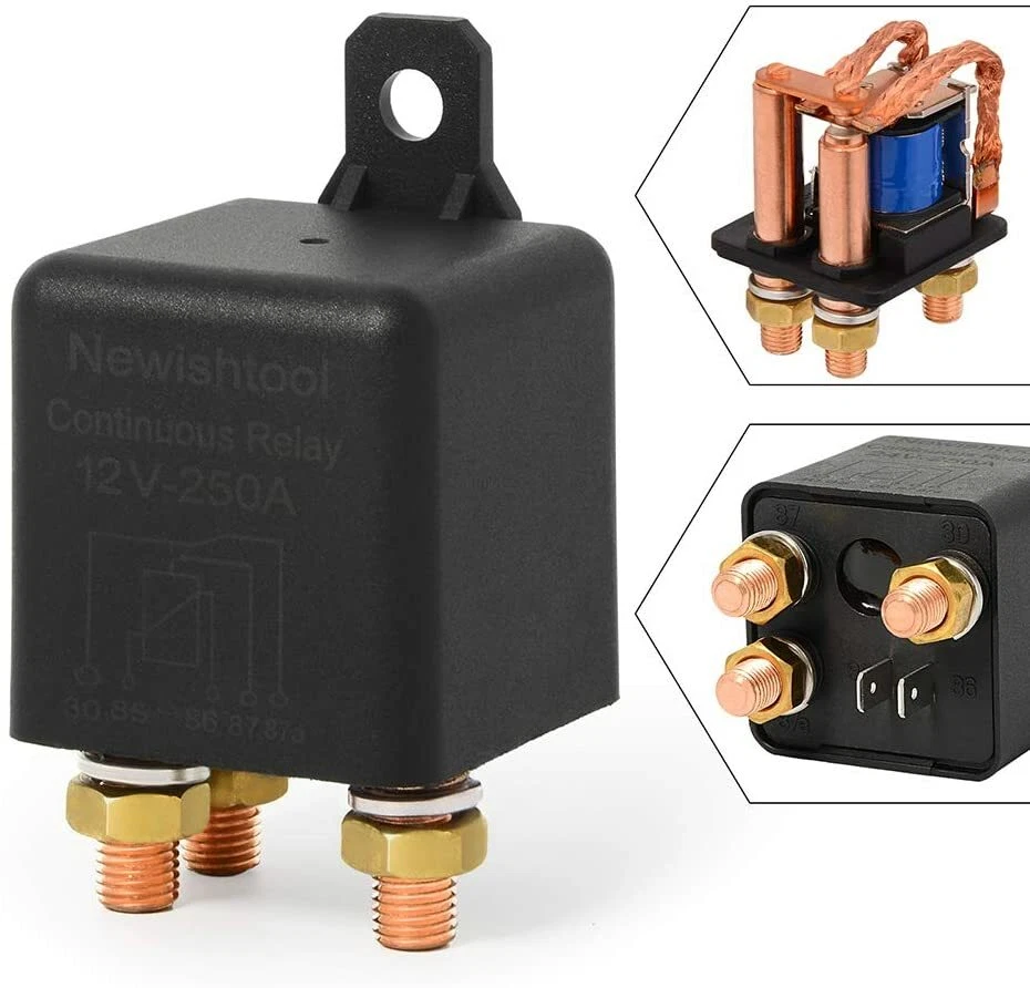 12V DC 250A High Current 5 Pins Switch Continuous Relay for Truck Boat ON/OFF - Image 2 of 4