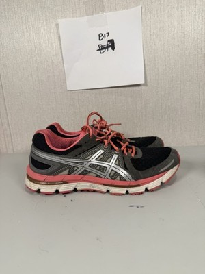 WOMENS ASICS GEL EXCEL 33 BLACK PINK Size 10