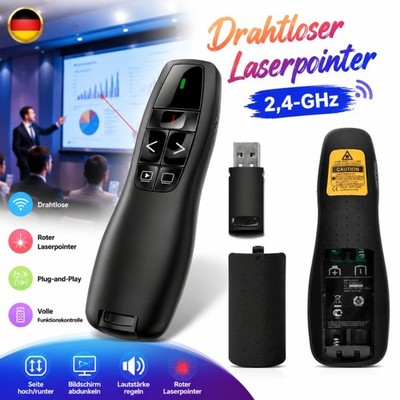 Fernbedienung Wireless Präsenter Presenter Laser 2,4 GHz PowerPoint PPT Clicker