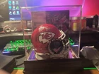 Travis Kelce Autographed Signed Kansas City Chiefs Mini Helmet Beckett