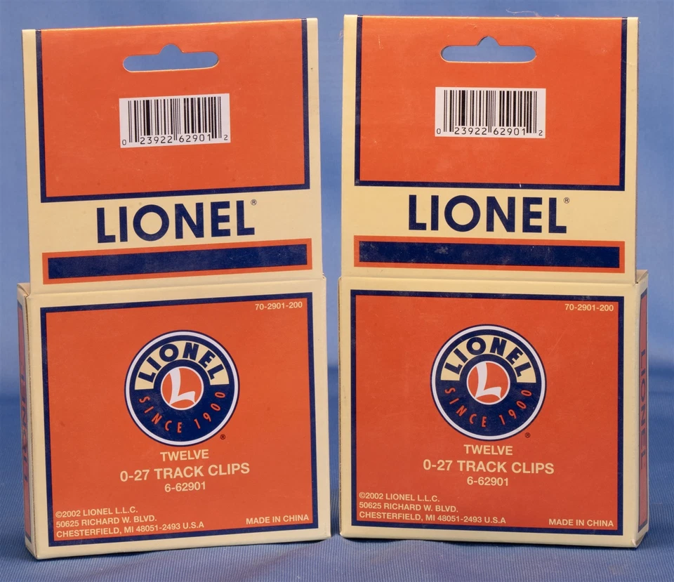 Lionel 6-62901 O-27 Track Clips Lot 2 boxes of 12 each- New - Image 2 of 2